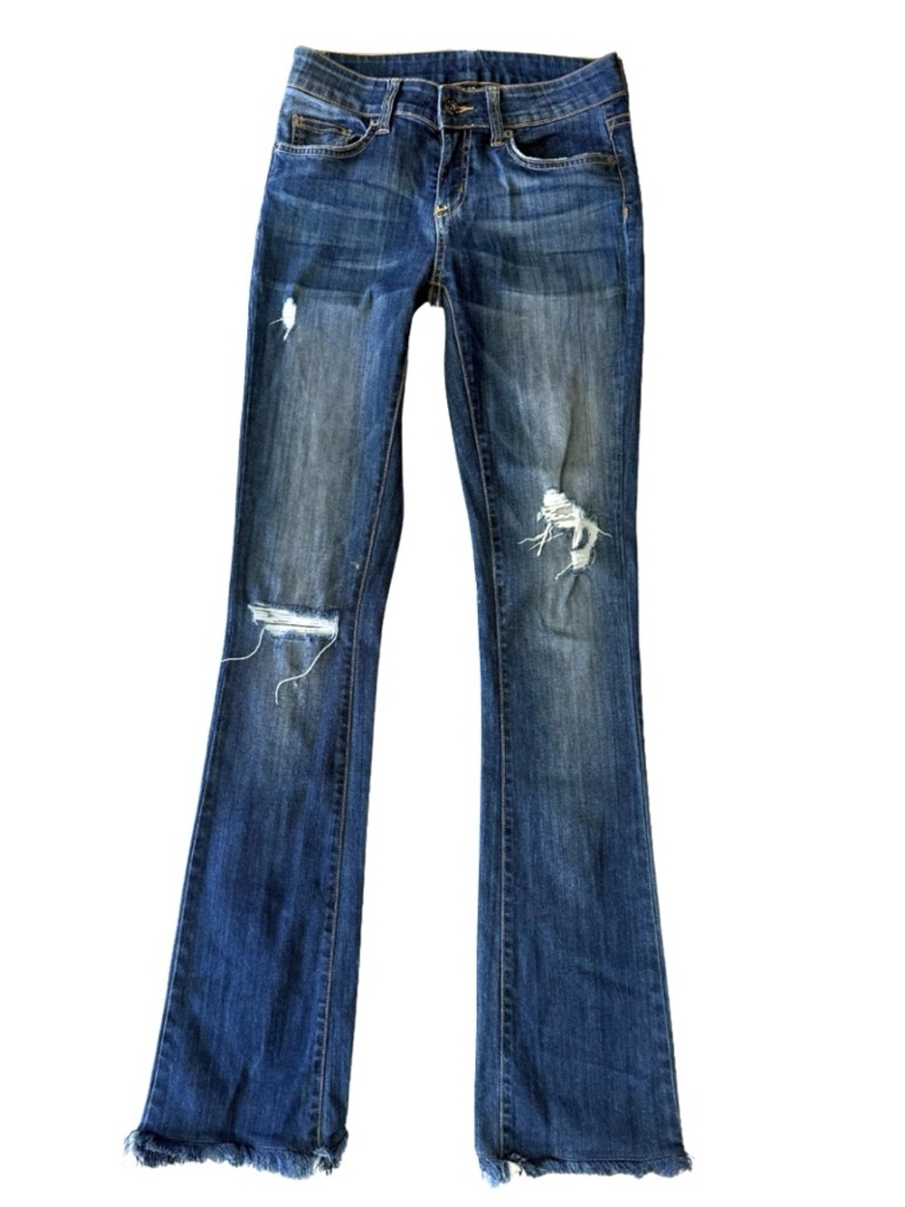 Carmar Distressed Flare Jeans
